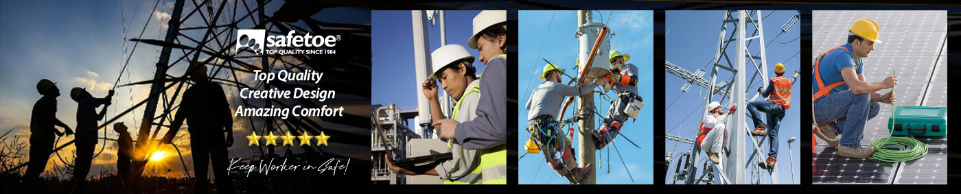 Electrical hazard safety shoes Botas de trabalho de risco elétrico