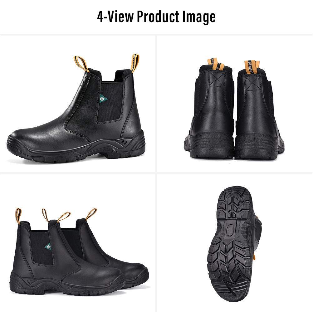 M-8025 CSA Safety Boots Multi-View M-8025 Botas de trabalho com biqueira de aço certificadas CSA com triângulo verde Multi-View