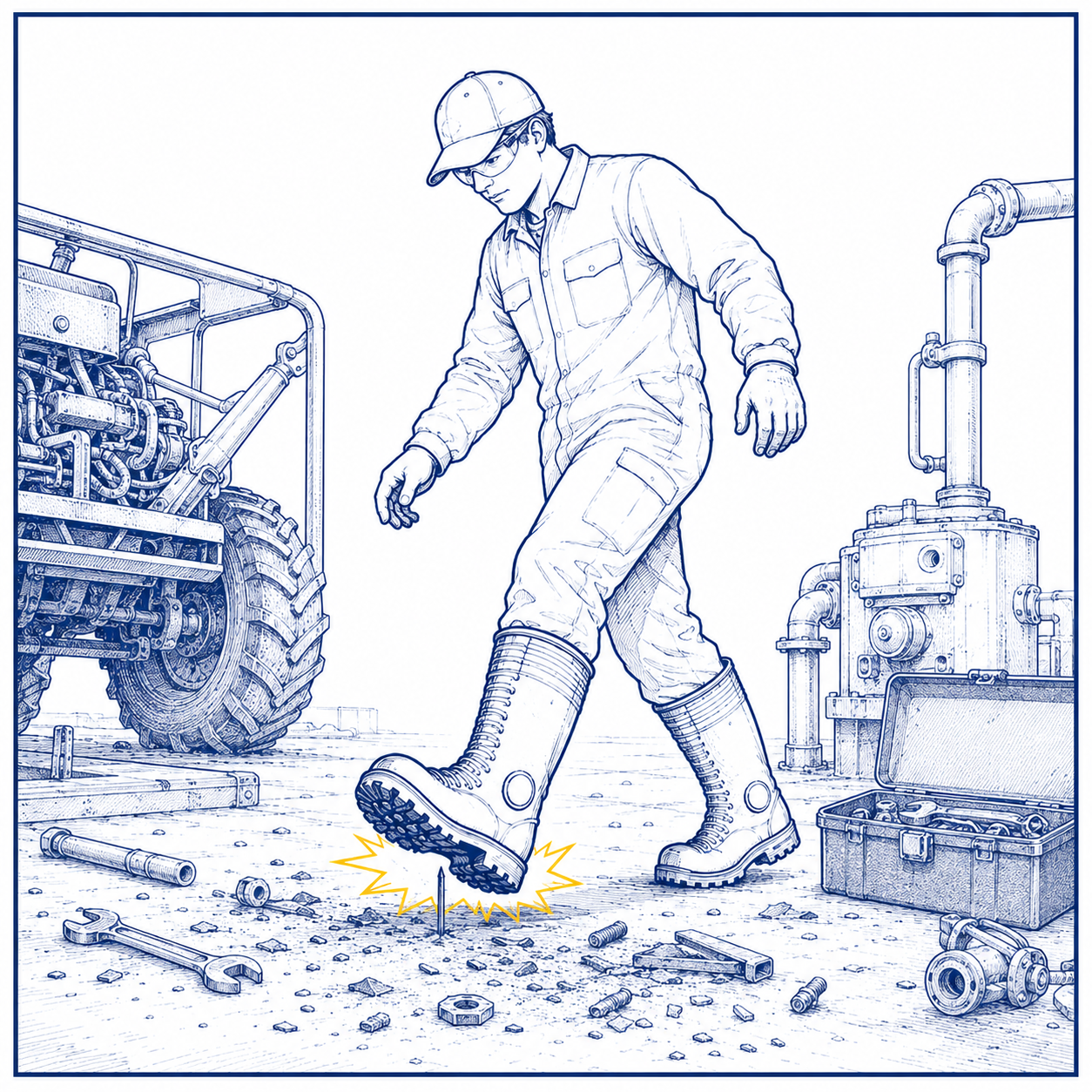 Tools and Machinery Hazards in Agricultural Work Manutenção