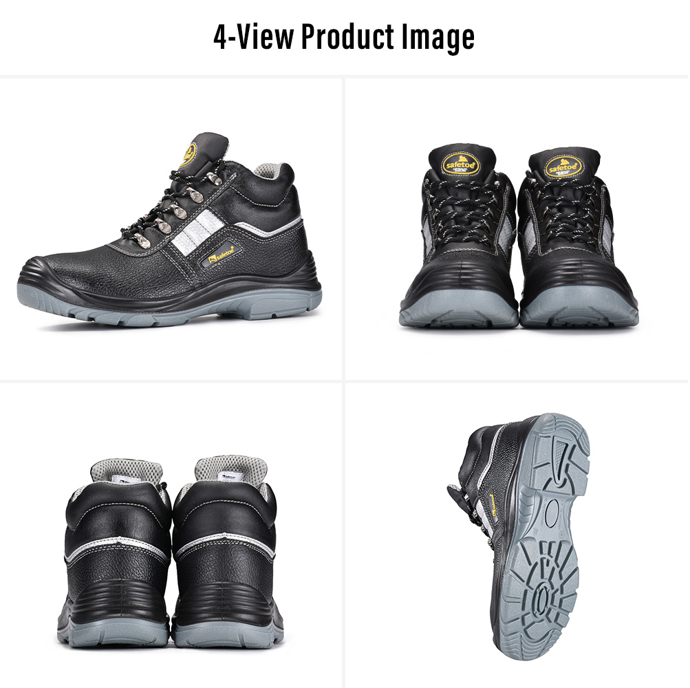 M-8027 WorkGuard Pro Construction Safety Boots Multi-View M-8027 WorkGuard Pro Botas de segurança para construção com biqueira de aço resistente a perfurações Multi-View