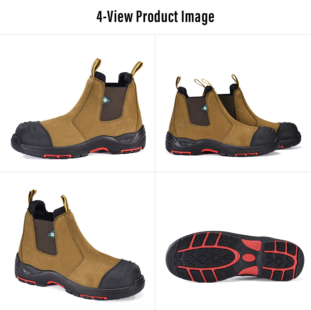 M-8025NB CSA EH Chelsea Safety Boots Multi-View de segurança Chelsea com