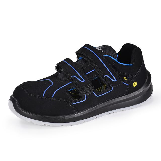 Tamancos de trabalho compostos sem metal S1P da Alemanha Design para homens L-7518B azul