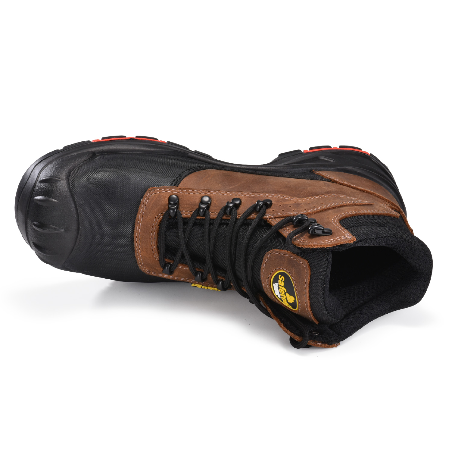 Botas de segurança antiderrapantes de couro Nubuck mais confortáveis ​​com biqueira composta para homens M-8563