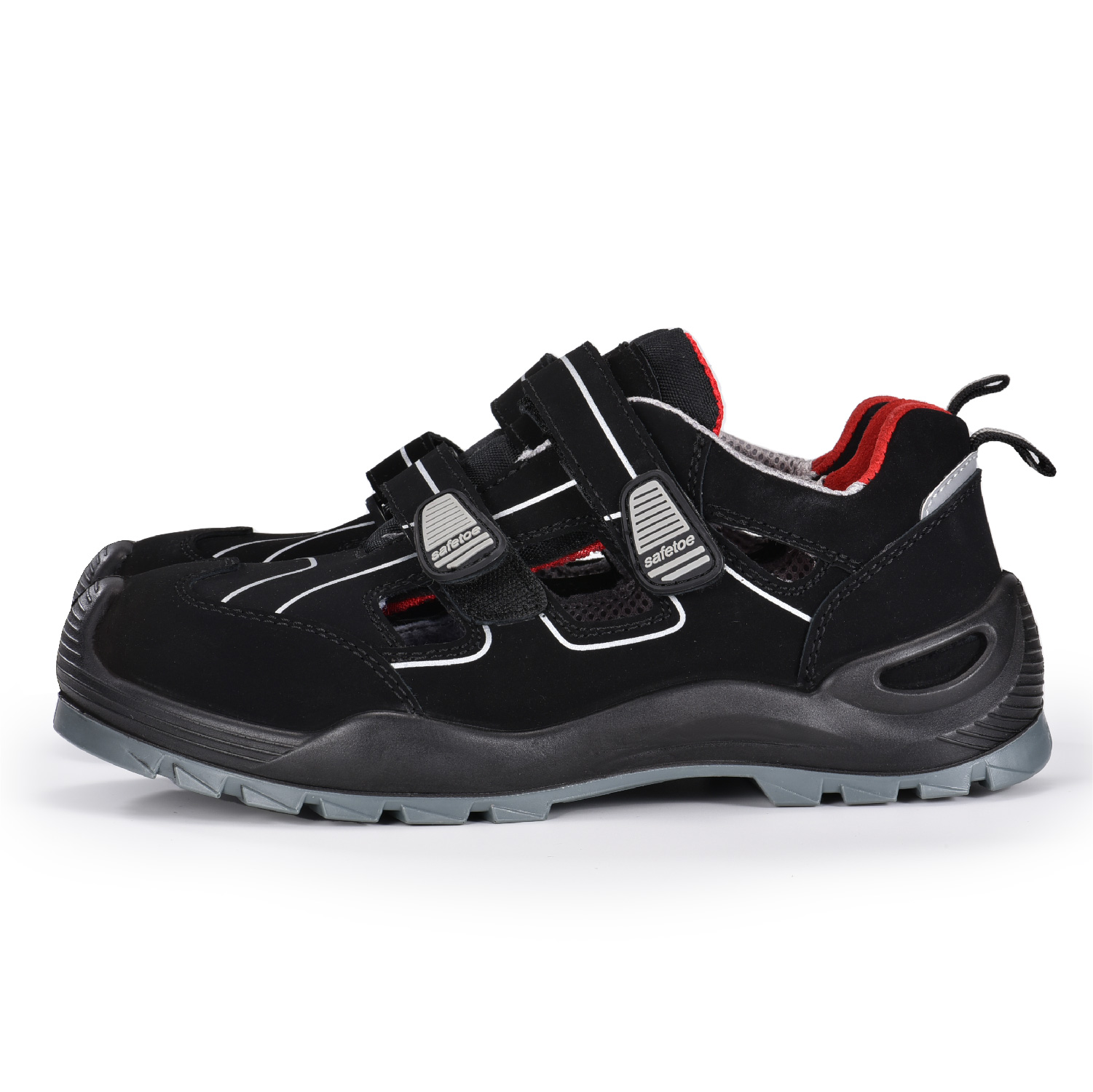 Verão respirável metal livre composto toe segurança tamancos sapatos L-7518
