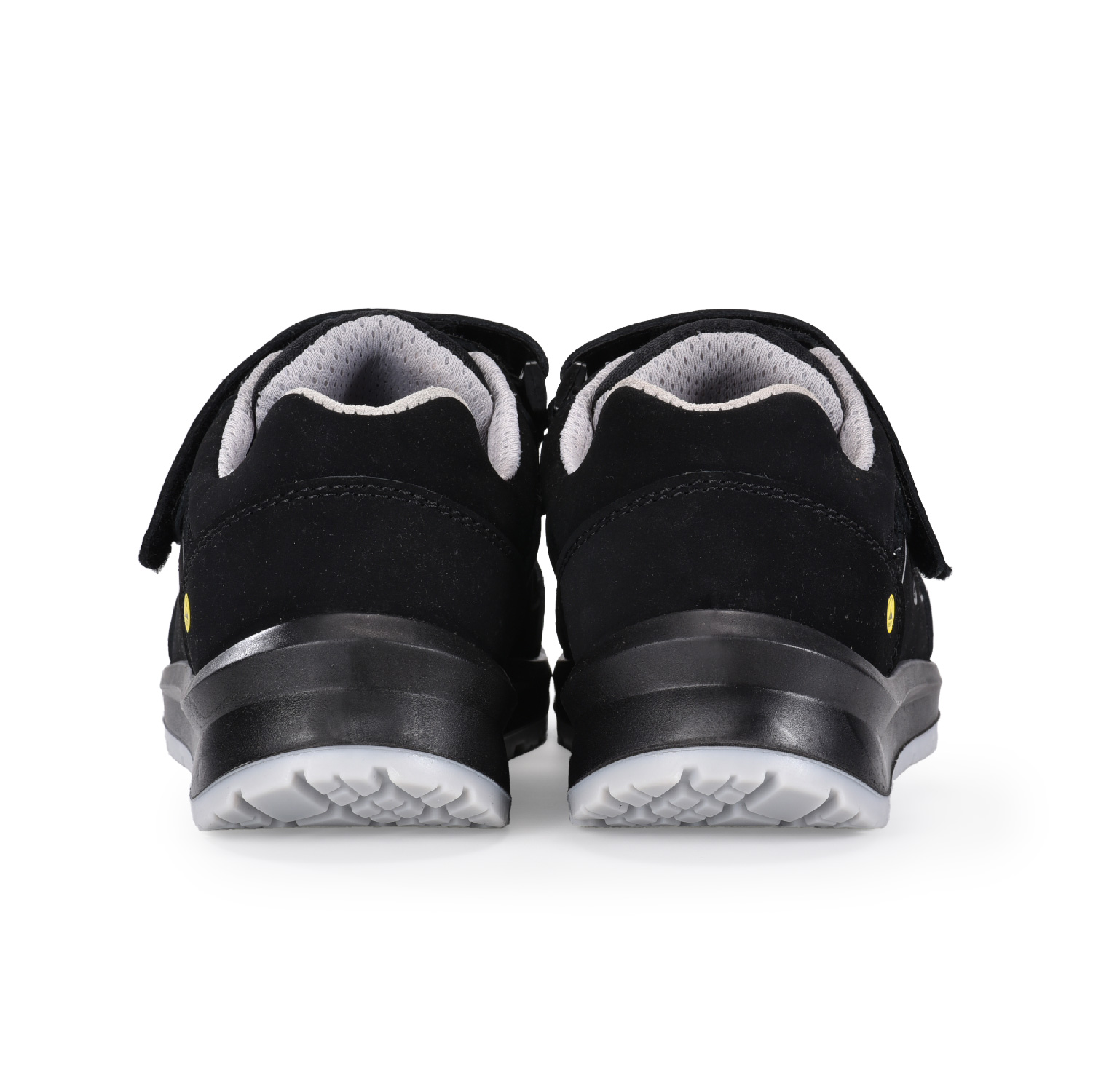 Sapato de trabalho de segurança sandália masculina de couro leve com biqueira composta S1P L-7518B cinza