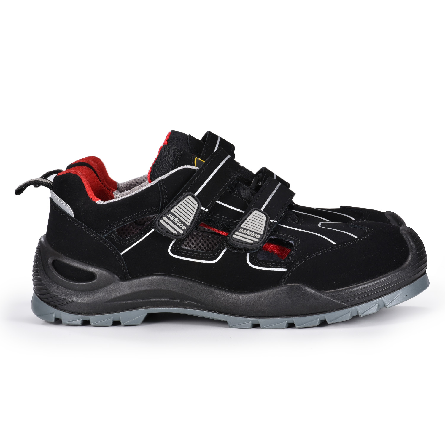 Verão respirável metal livre composto toe segurança tamancos sapatos L-7518