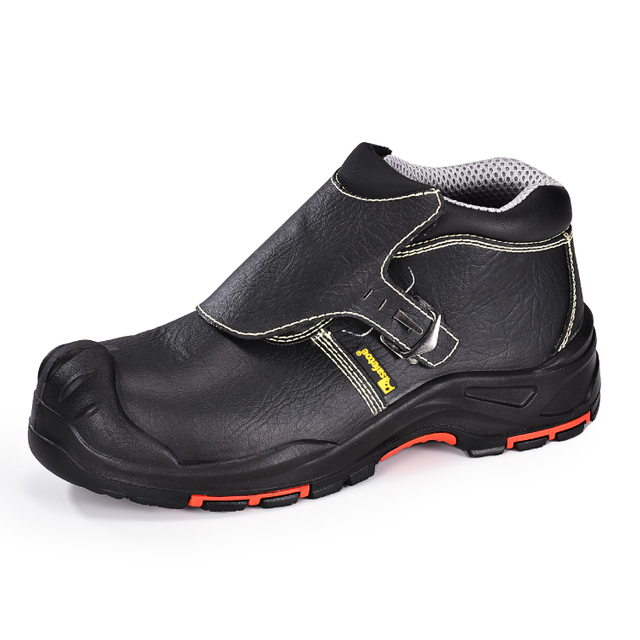 Botas de soldagem de segurança pretas duráveis ​​com biqueira composta e placa de kevlar M-8387 overcap novo