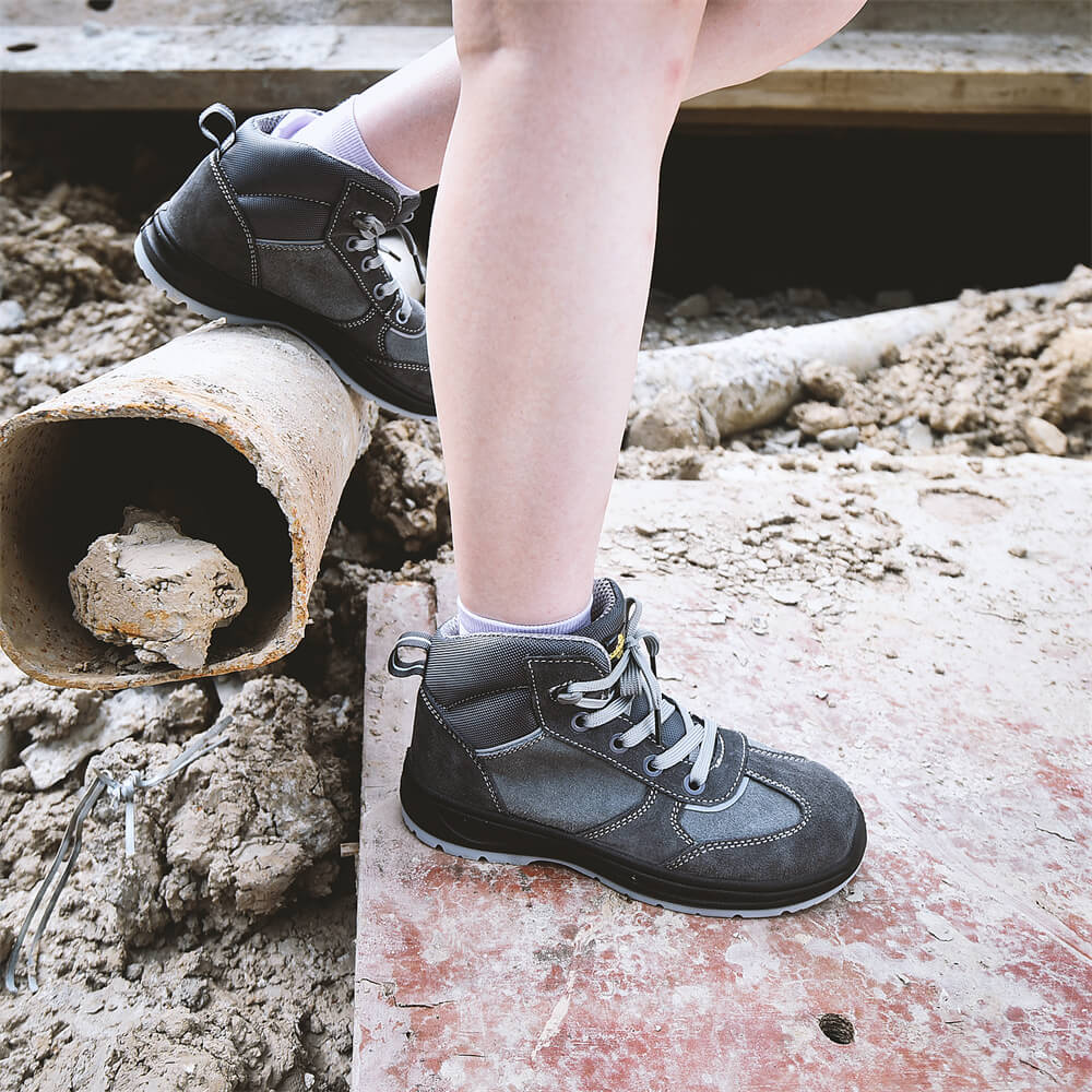 sapatos de seguran&ccedil;a de couro para senhoras