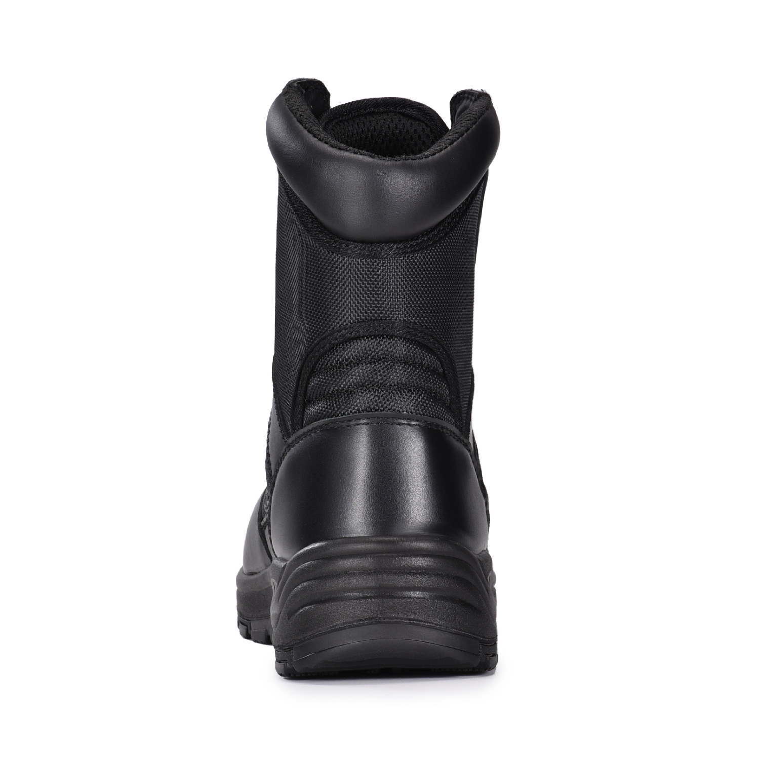 Botas de combate de couro preto de patrulha militar/exército para exterior ou segurança H-9551
