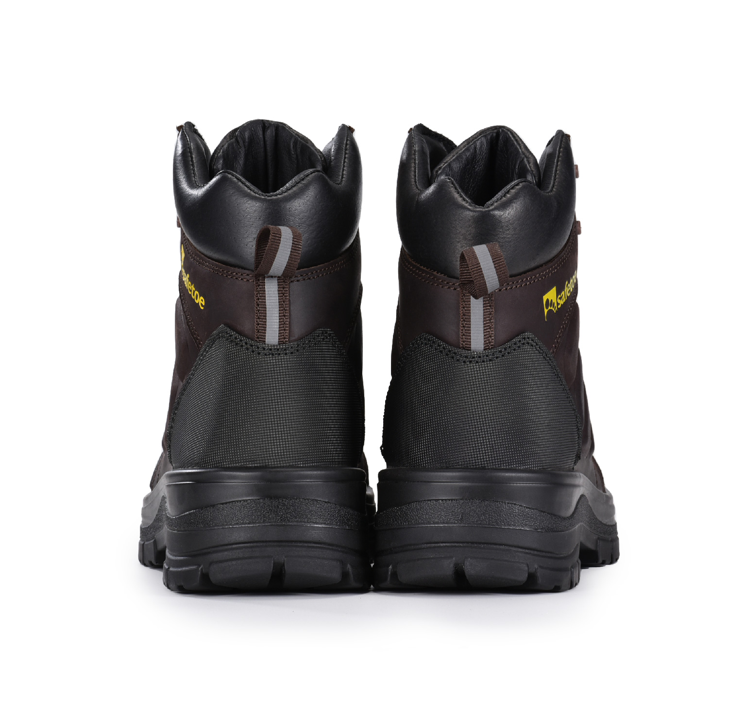 Botas de trabalho com cadarços de couro durável à prova d'água para mim M-8558