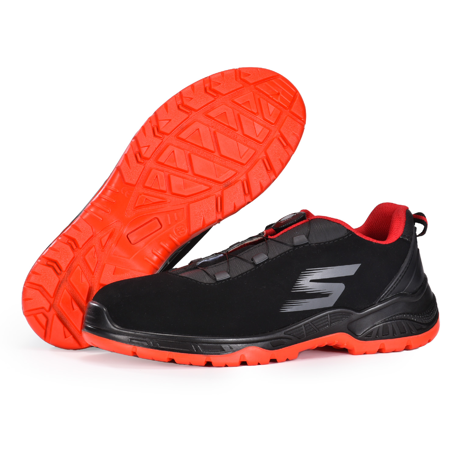 Treinadores de segurança masculinos leves respiráveis ​​antiderrapantes tênis industriais de construção L-7519