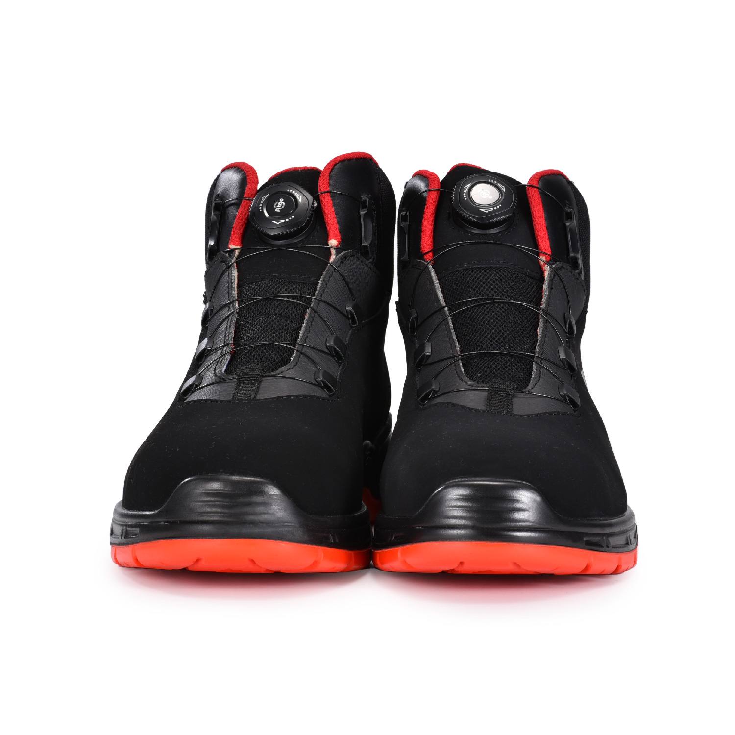 Botas de trabalho de segurança masculinas duráveis ​​e confortáveis ​​para construção, leves, antiderrapantes, antiestáticas