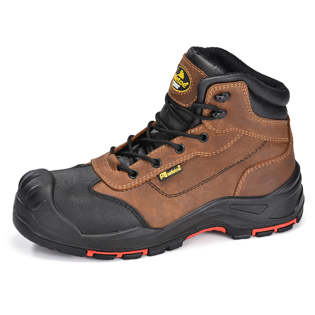 Botas de segurança antiderrapantes de couro Nubuck mais confortáveis ​​com biqueira composta para homens M-8563
