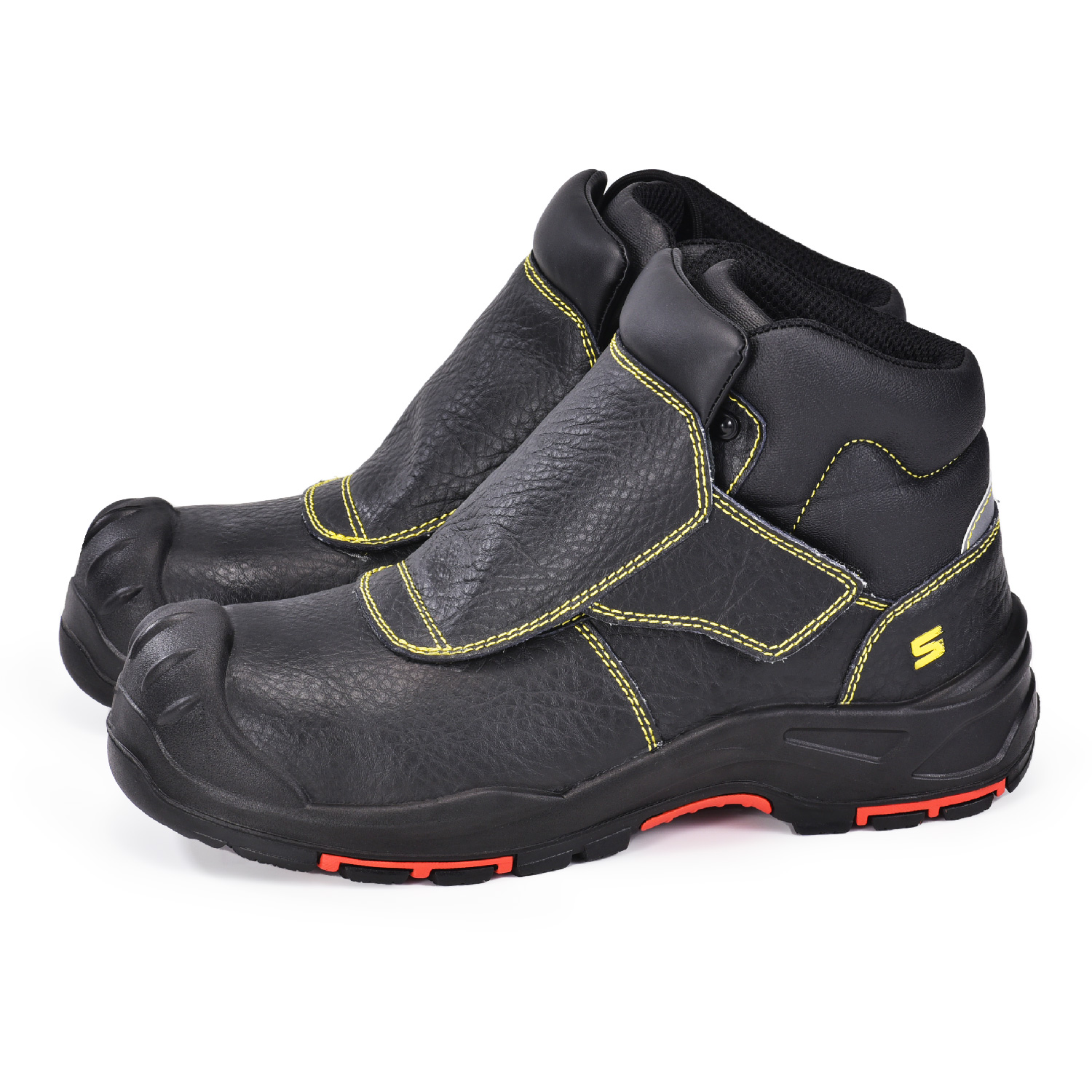 Botas de soldagem de trabalho de segurança duráveis ​​para trabalhadores de soldador M-8387 novo