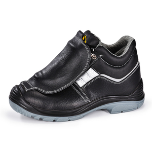 Soldagem de segurança de couro pesado de corte alto para botas de soldador com capa M-8027 Met Guard