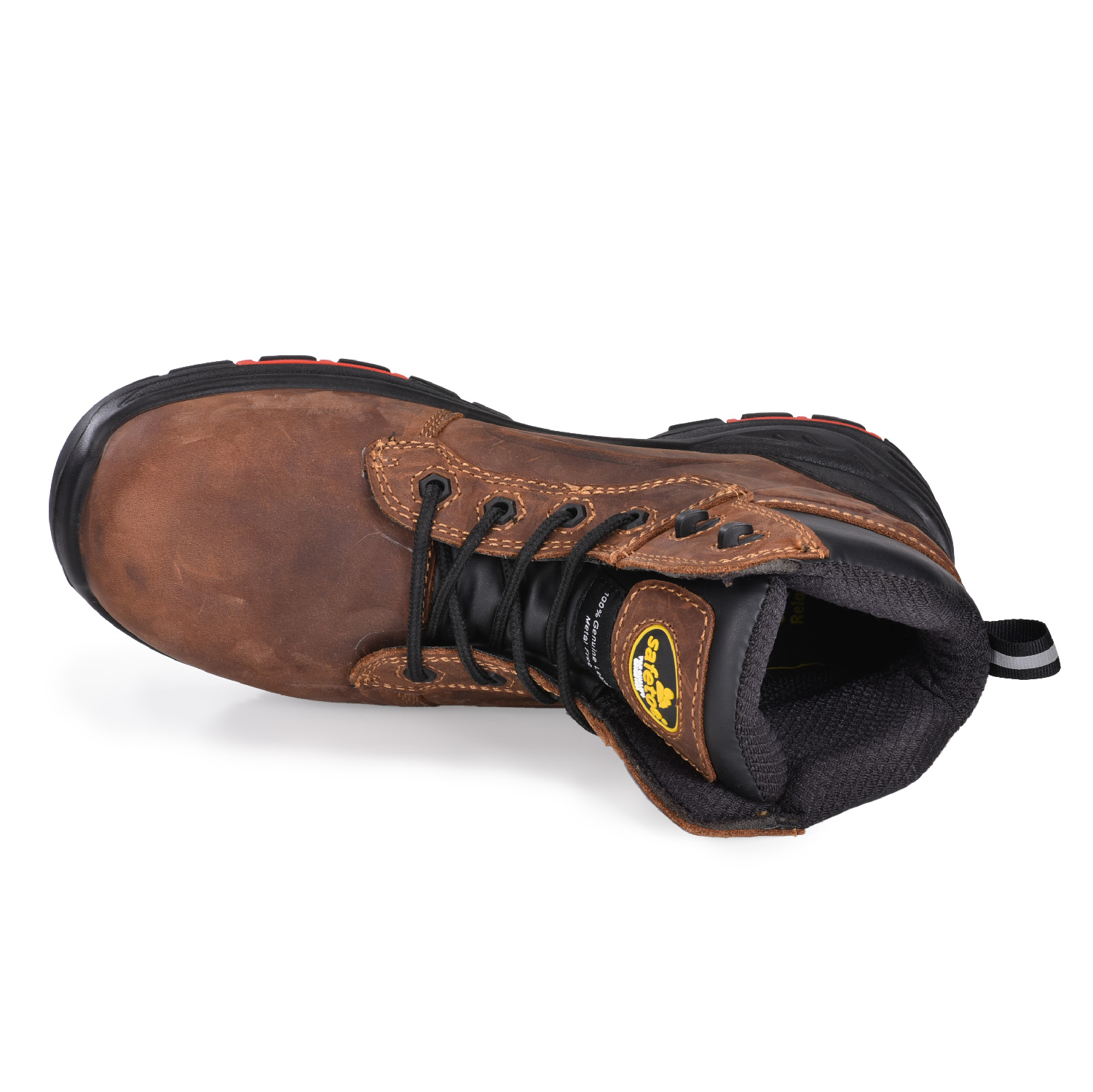 Botas de segurança masculinas marrons duráveis ​​e protetoras Chukka Botas de trabalho M-8552B