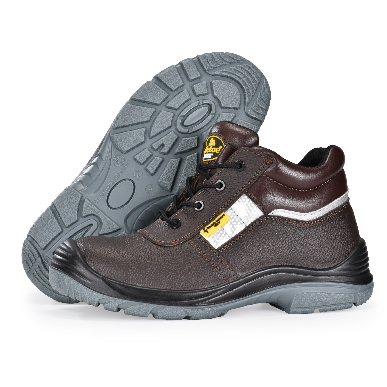 Botas de trabalho isoladas contra risco elétrico 18KV para eletricista masculino M-8027 EH