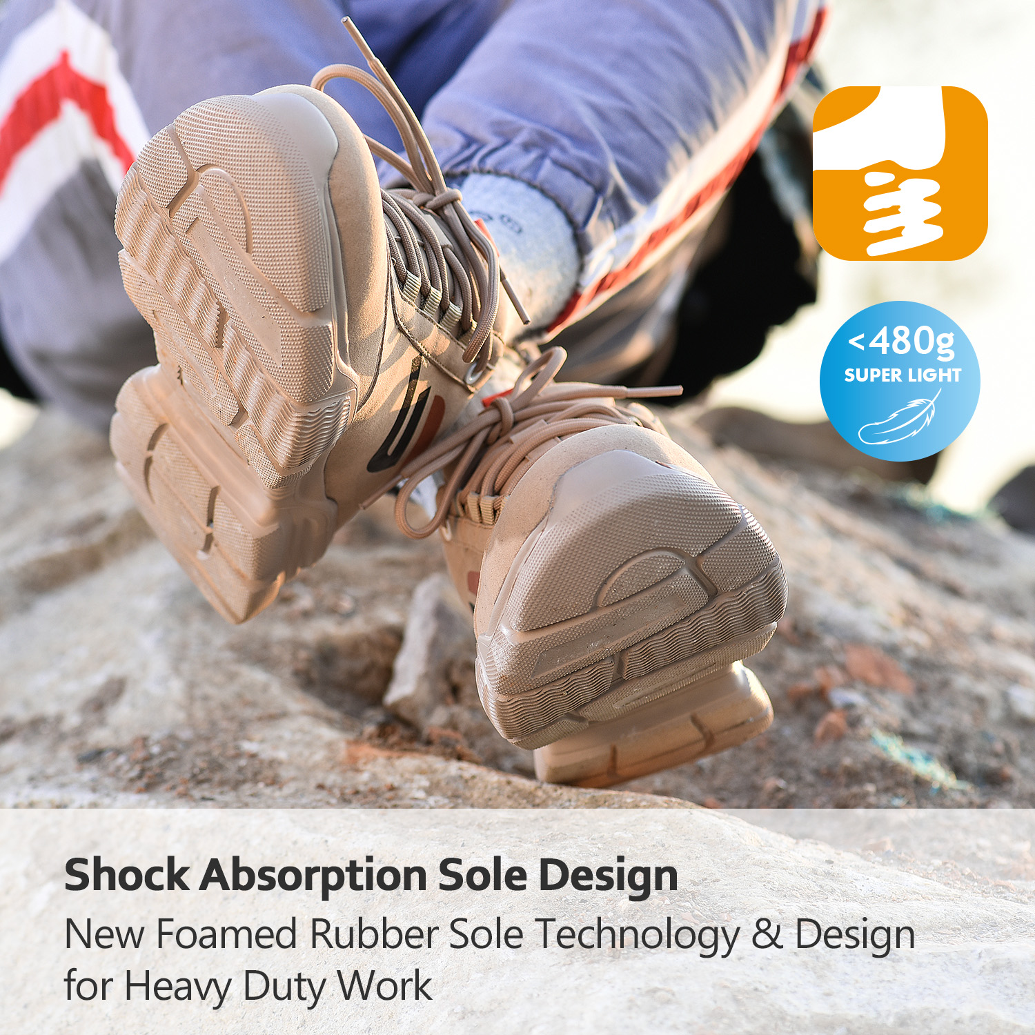 Sapatos de segurança esportivos superconfortáveis ​​L-7388