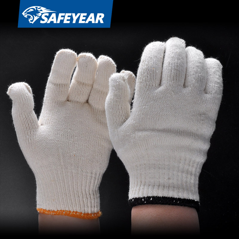 Luvas de trabalho de segurança de algodão FL-7219