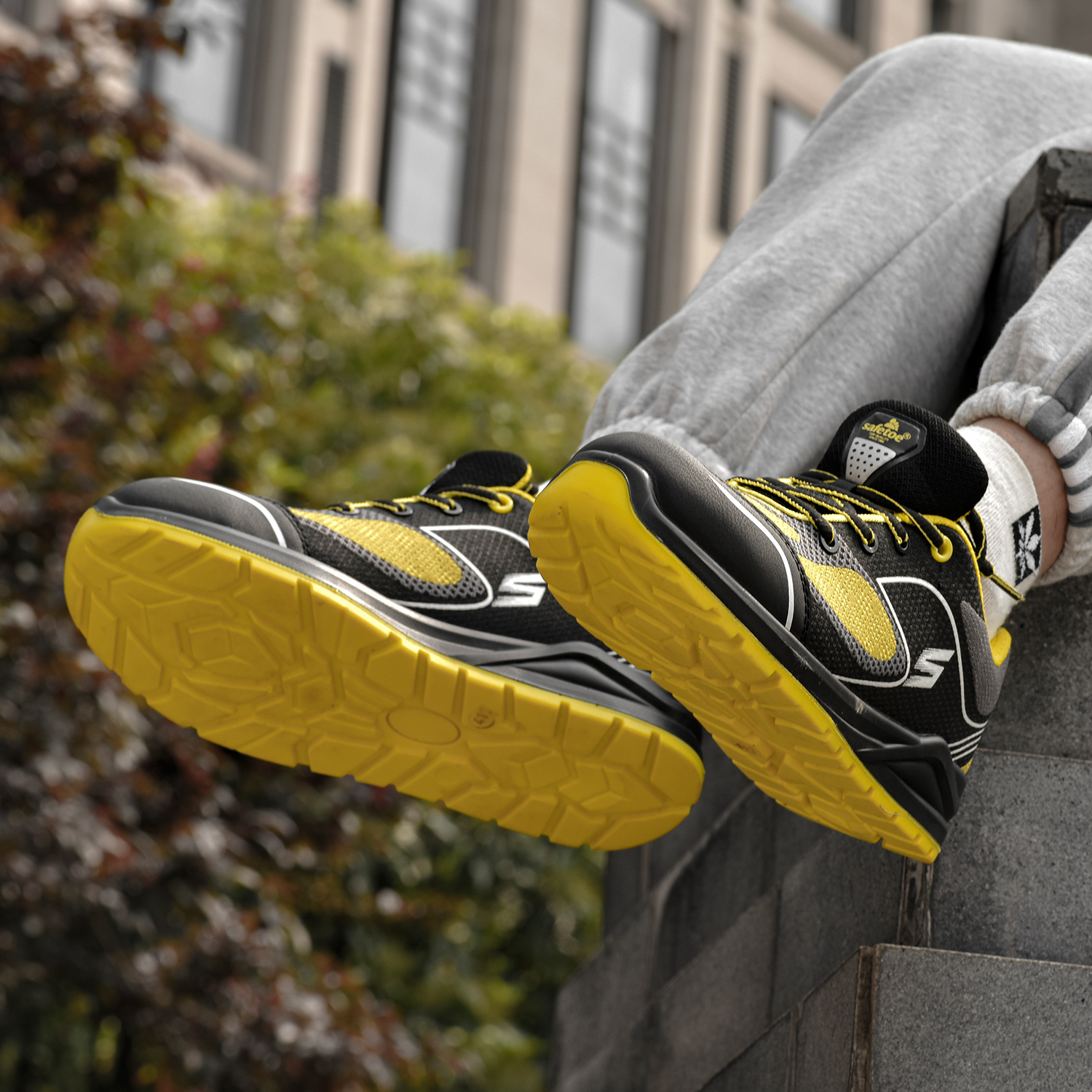 Sapatos de segurança com novo design S1P L-7501 Grapefruit (Speed)