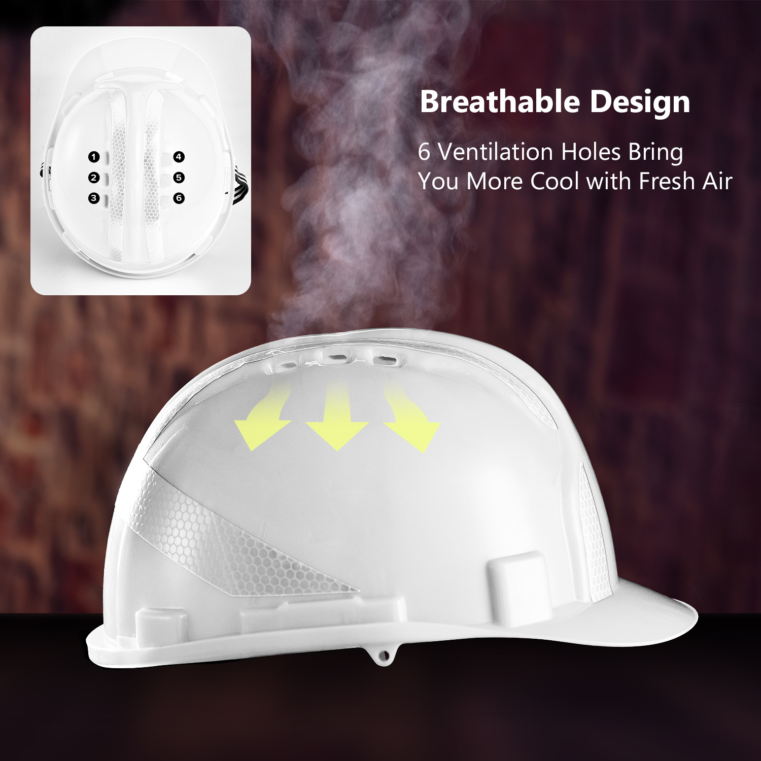 Capacete de Segurança Mineiro W-036 Branco