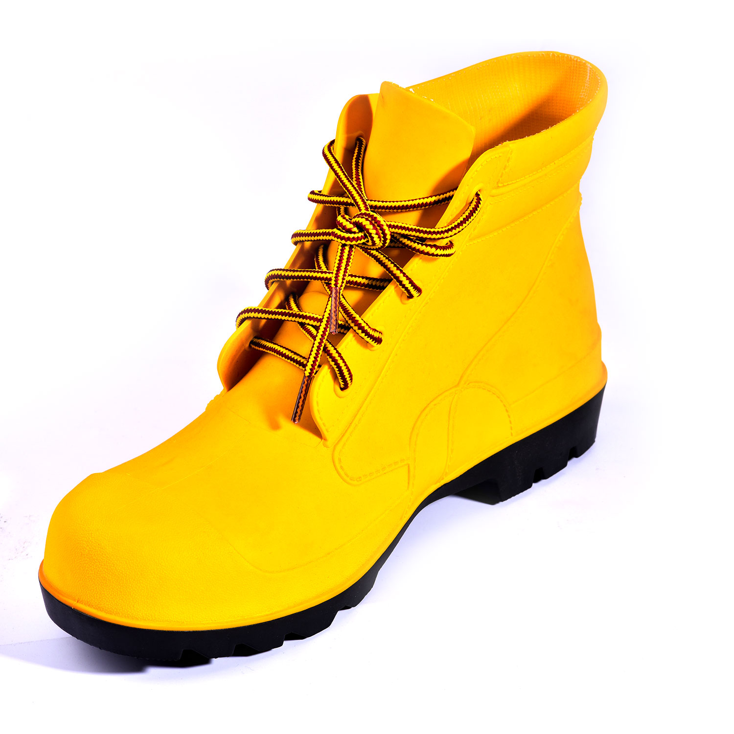 Botas de chuva com biqueira de aço W-6050 amarelo
