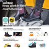 Safetoe Botas de segurança femininas Chelsea Slip-On | Passeio Lunar M-8025FM