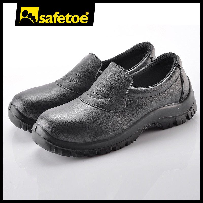 Cozinha preto e branco restaurante chef sala limpa biqueira de aço cozinha sapatos de segurança de trabalho