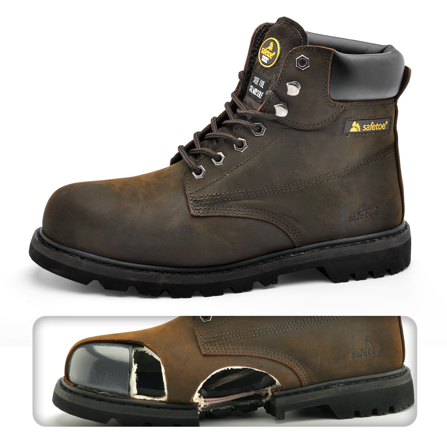 Botas de segurança com cunha clássica M-8179 Super 