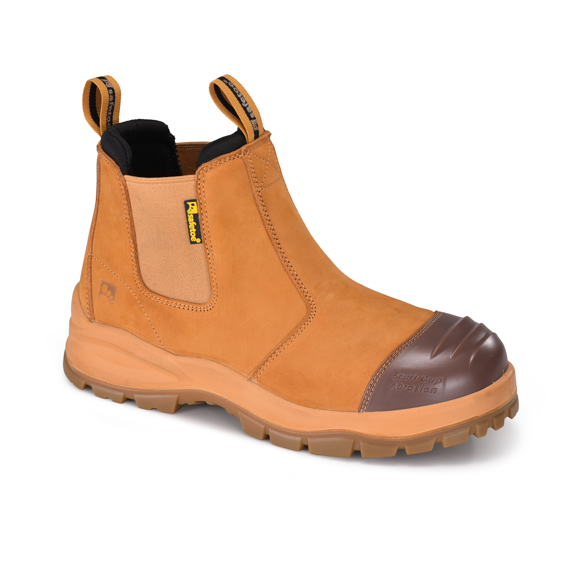 Botas de trabalho para mineração com biqueira de aço com punho de escada M-8025NBYLG