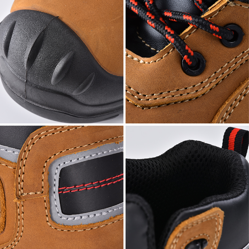 Botas de segurança de biqueira composta resistente a óleo pronta para uso M-8518 sobrecapa