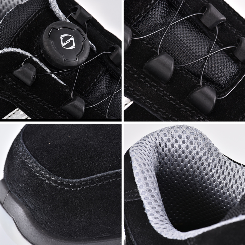 Sapatos de segurança esportivos sem metal S1P com sistema Twist Lock L-7329