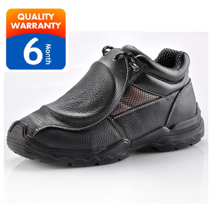 Soldadores estilo couro pesado soldagem metatarso guarda sapatos de segurança botas M-8215