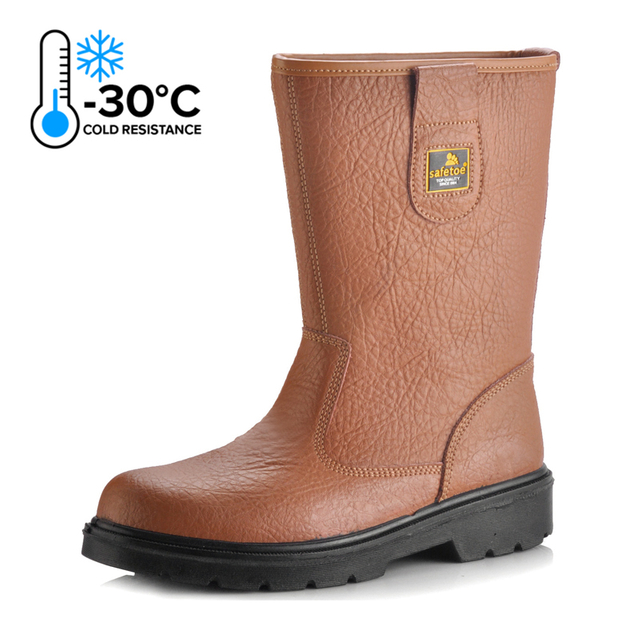 Botas de segurança no trabalho com biqueira de aço térmico e quente H-9430
