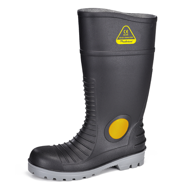 Botas de borracha impermeáveis ​​W-6055 pretas