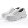 Sapatos de segurança de trabalho com bico composto branco para chef de cozinha