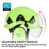 Capacete de segurança florestal com protetor facial e protetores auriculares M-5018