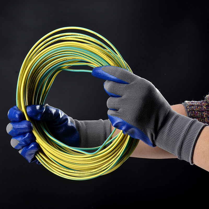 Luvas de Trabalho de Segurança Revestidas de Nitrilo FL-N1001