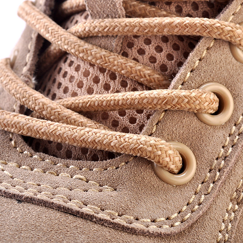 Sapatos de segurança de couro de camurça de verão L-7111 bege