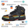 Botas de segurança S3 sem metal M-8356RB