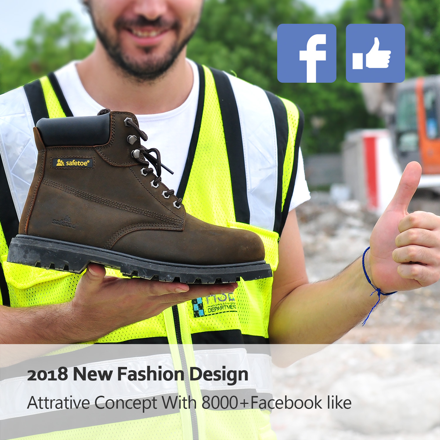 Botas de segurança com cunha clássica M-8179 Super 