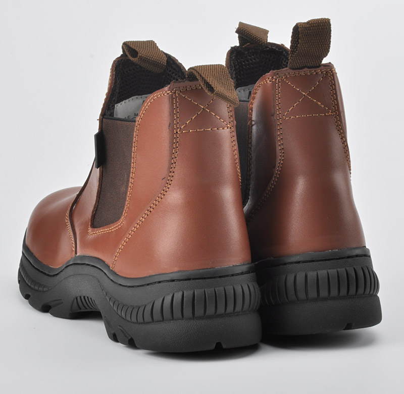 Botas de trabalho resistentes ao calor do revendedor M-8025 marrom de borracha