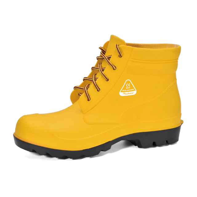 Botas de chuva com biqueira de aço W-6050 Amarelo SteelGuarder