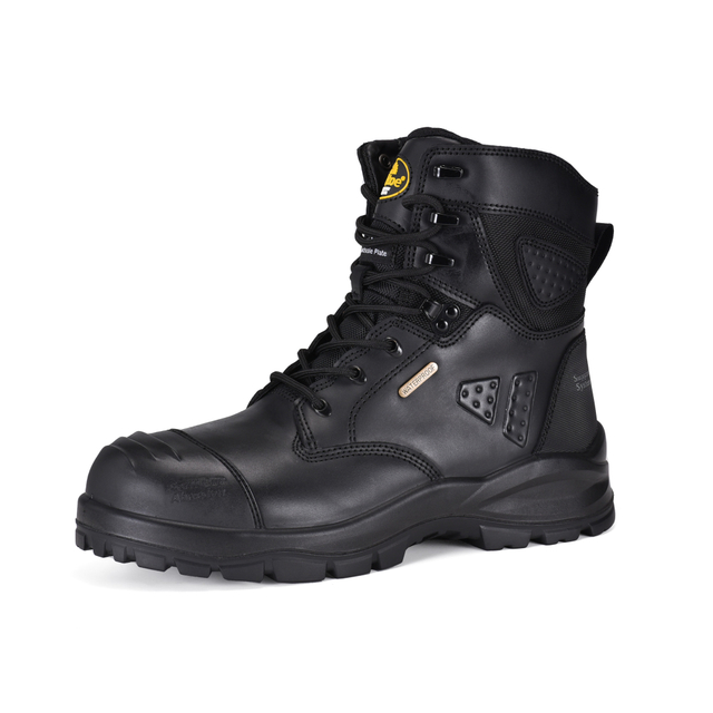 Botas de segurança para mineração Membrana impermeável com biqueira composta M-8580 preta