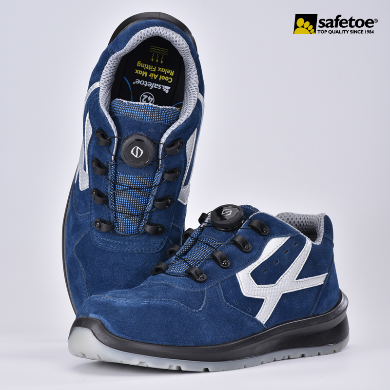 Sapatos de segurança esportivos sem metal com fechamento TLS L-7328