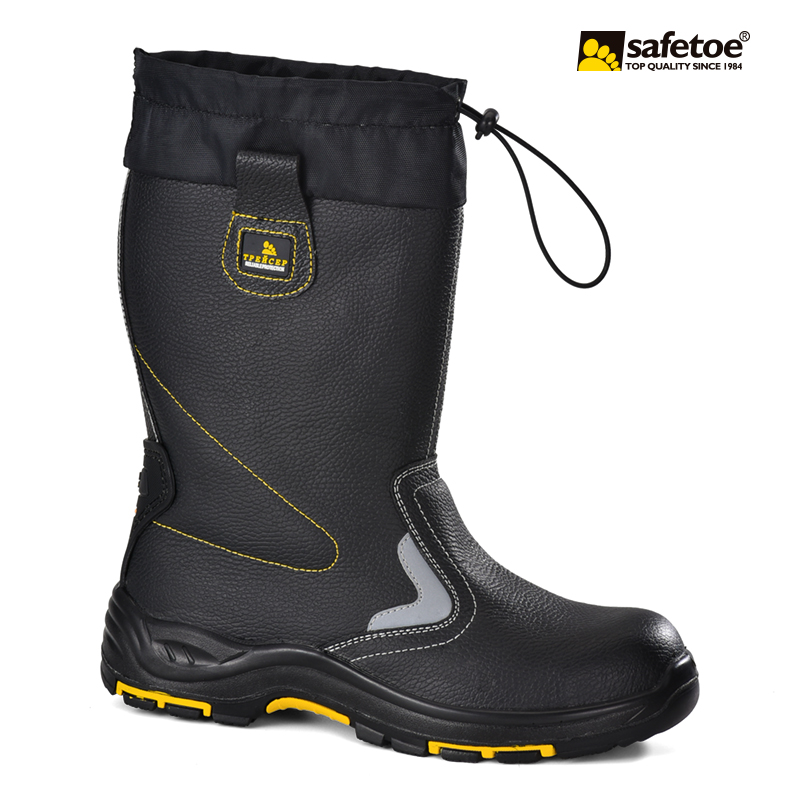 Botas de segurança para soldagem com biqueira de aço Sapatos de segurança para soldador H-9426 novo