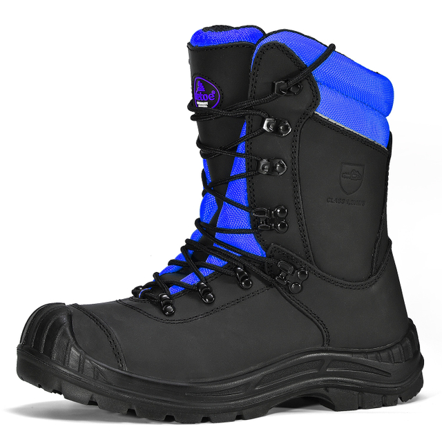 Botas de trabalho estilo registrador com biqueira de aço à prova d'água para homens LMZ9051088 