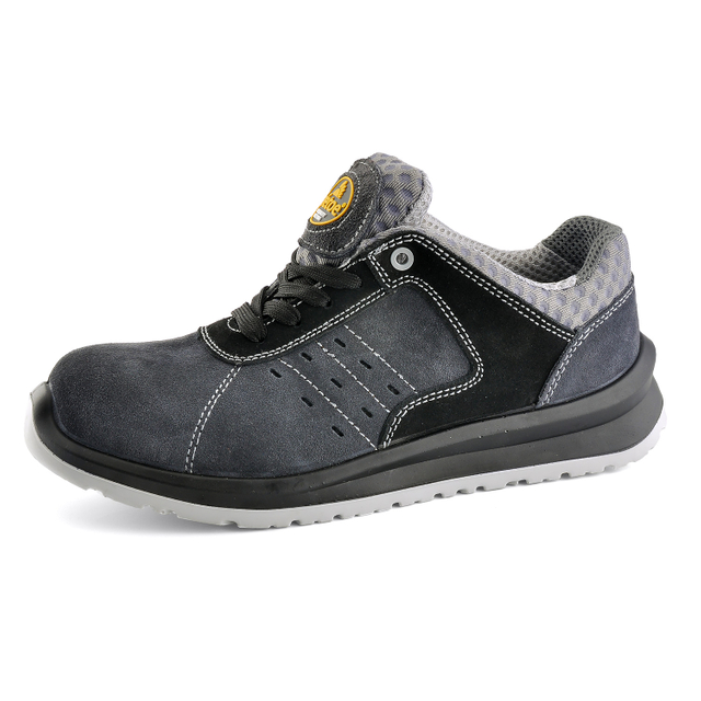 Tênis de construção ultraleve de ajuste largo protetor de metatarso antiderrapante feminino sapatos de trabalho de segurança 