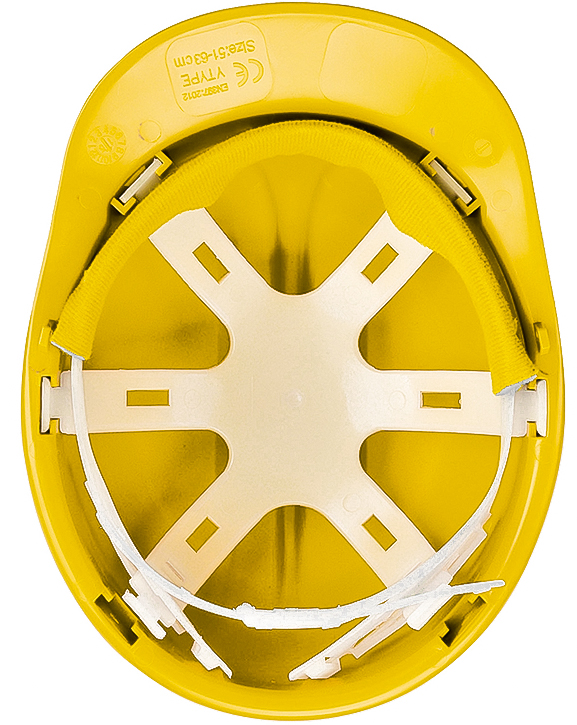 Capacete de segurança de tecido lavável W-033 amarelo