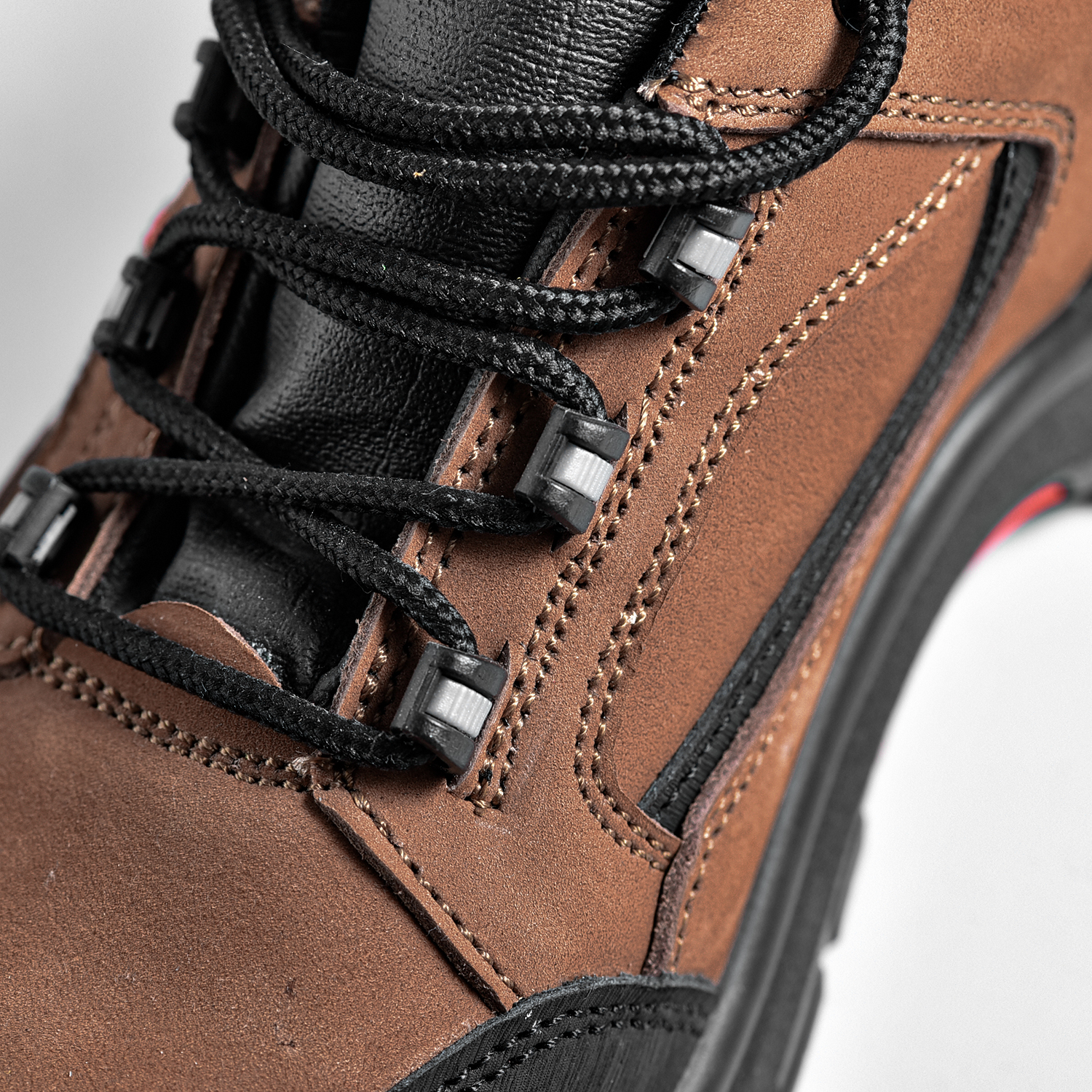 Tênis inteligente preto à prova d'água melhor leve deslizamento em sapatos de trabalho de segurança feminino